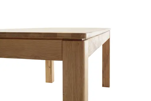 Esstisch - ausziehbar, LB ca. 180 (260) x90 cm, Balkeneiche massiv