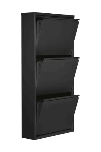 Schuhschrank - B ca. 50 cm, Schwarz