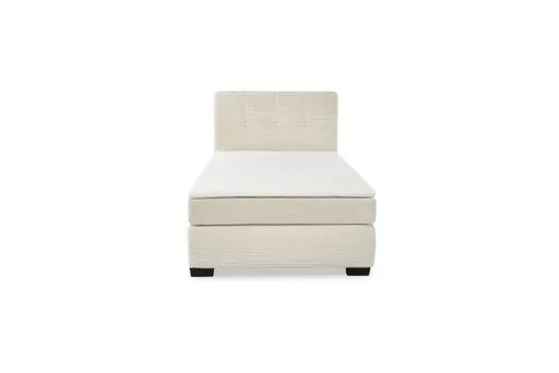 Boxspringbett JILA- Ligefläche ca. 120x200 cm, Stoff, Beige
