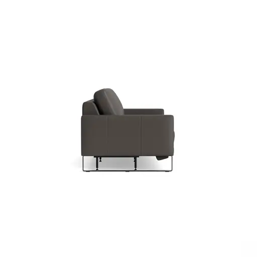 Sofa Enna - 3,5-Sitzer mit motorischer Relaxfunktion und Sitzvorzug, Leder, Dunkelbraun