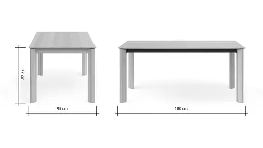 Esstisch Hillsboro - ausziehbar, LB ca. 180x95 cm, Buche massiv