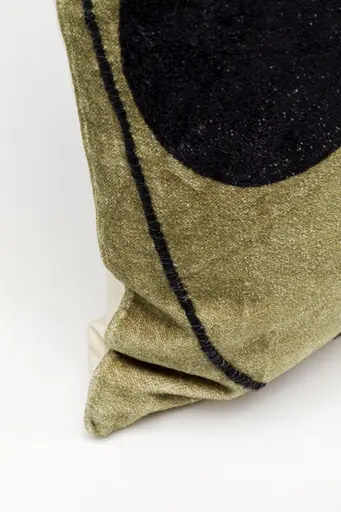 Deko-Kissen, LB ca. 50x50 cm, Gelb, Beige