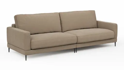 Sofa Janne - 3-Sitzer, Stoff, Nougat