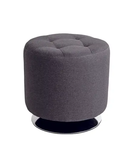 Hocker - drehbar, Stoff, Anthrazit
