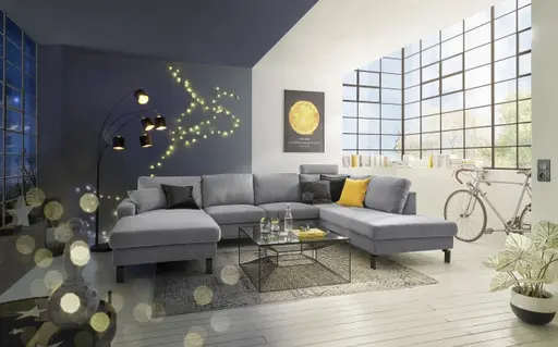 Deko-Kissen - LB ca. 45x45 cm, Schwarz