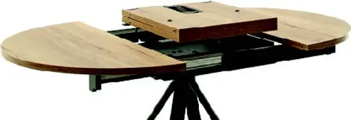 Esstisch - ausziehbar, LB ca. 110x110 cm, Wildeiche Furnier