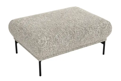 Hocker Joana - LB. ca. 100x73 cm, Stoff, Beige