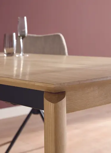 Esstisch Cambre - LB ca. 200 x 90 cm, ausziehbar, Eiche massiv
