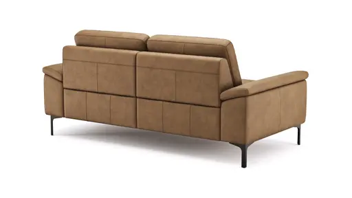  Sofa Anna - 2,5-Sitzer, Leder, Cognac