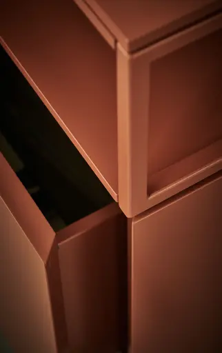 Sideboard Catona - Lack matt, Weinbeere