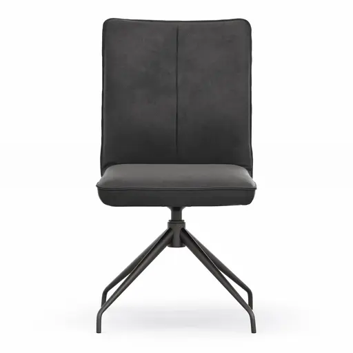 Stuhl Calyra - drehbar, Stoff, Anthrazit