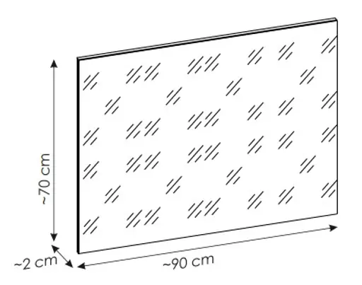 Spiegel - LB ca. 90x70 cm