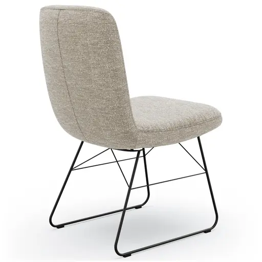 Stuhl Kamari - Stoff, Graubeige