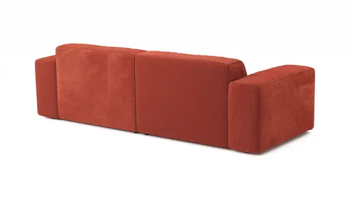 Sofa Elementos - 3-Sitzer XL, Stoff, Campari