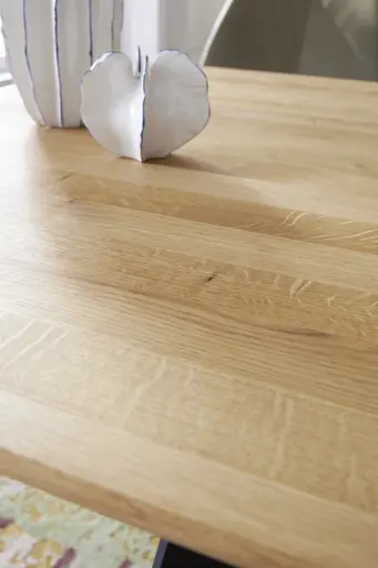 Esstisch Cinque Passi - LB ca. 240x95 cm, Asteiche massiv natur