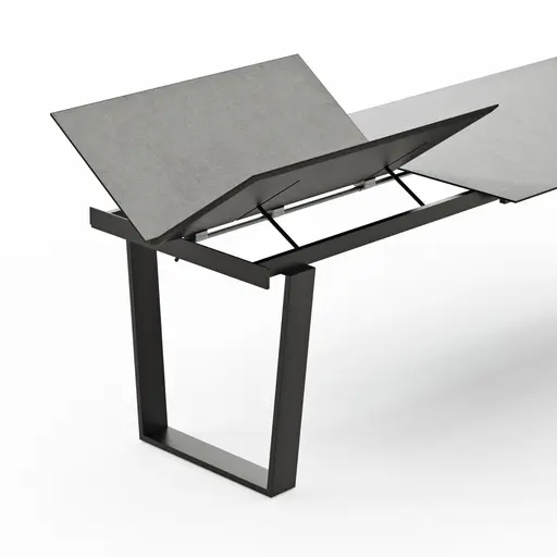 Esstisch Dinner - verlängerbar, LB ca. 180x95 cm, Kunststoff, Hellgrau