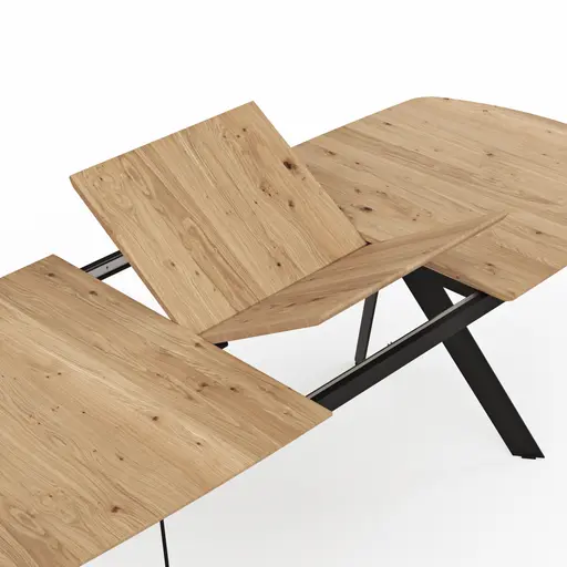 Esstisch Dinner - ausziehbar, LB ca. 180x100 cm, Eiche massiv