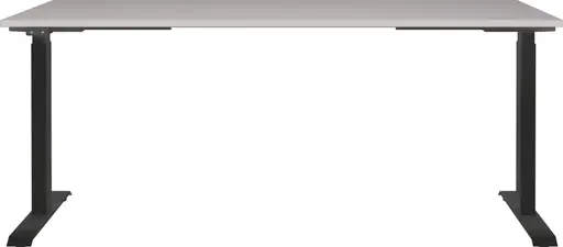 Schreibtisch GELI - höhenverstellbar, LB ca. 180x80 cm, Kaschmir, Schwarz