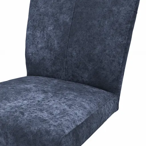 Freischwinger Edmonton - Stoff, Blau