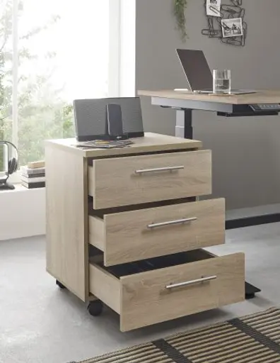 Rollcontainer - B ca. 40 cm, Sonoma Eiche Nachbildung