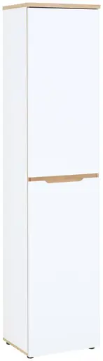 Büroschrank - B ca. 45 cm, Weiß, Artisan Eiche Nachbildung