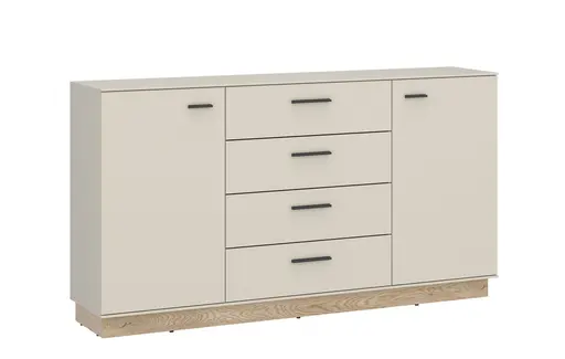 Sideboard - B ca. 155 cm, Kaschmir, Cremona Eiche Torro Nachbildung