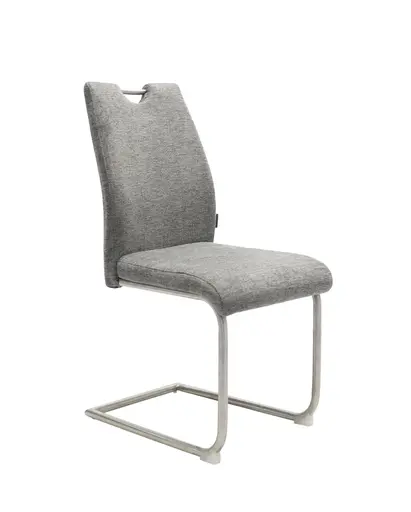 Freischwinger MERVE - Stoff, Grau