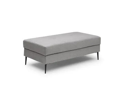 Megahocker - LB. ca. 140x80, Stoff, Eisengrau