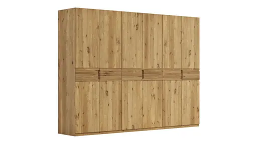 Drehtürenschrank Baltimore - B. ca. 291 cm, Wildeiche massiv