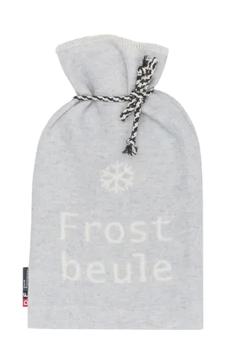 Wärmflasche - LB ca. 38x21 cm, Hellgrau