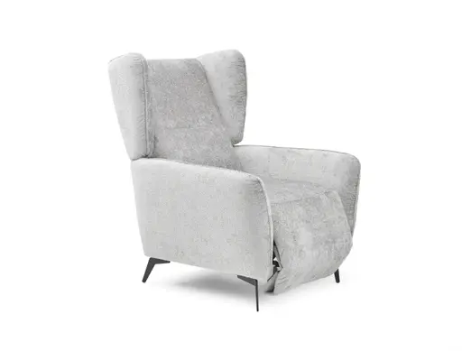 TV-Sessel - Relaxfunktion, Stoff, Hellgrau