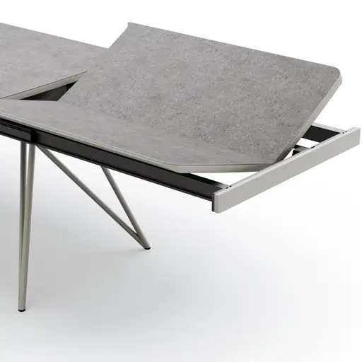 Esstisch Sedana - ausziehbar, LB ca. 200x100 cm, HPL, Grau