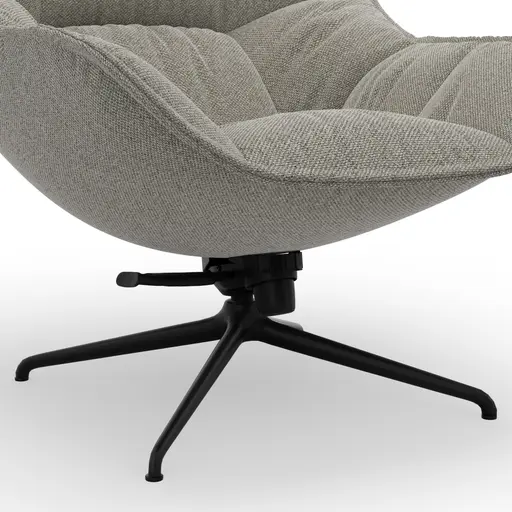 Sessel Unn - Stoff, Grau