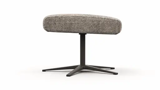 Hocker Noto Relax II - Stoff, Graubraun