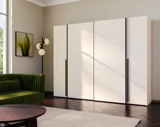  Schwebe-/Drehtürenschrank FAHDA- B ca. 270 cm, Sand