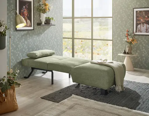  Faltsessel EBBY - ohne Armlehne inkl. Schlaffunktion, Stoff, Grün