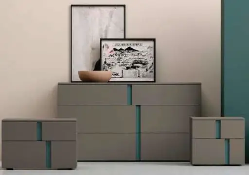 Kommode Loretto - BHT ca. 127x70x51 cm, Lack matt, Bordeaux