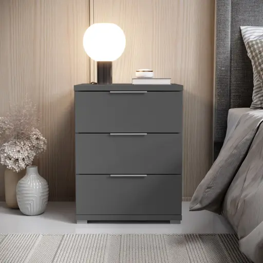 Nachtkommode- Graphit