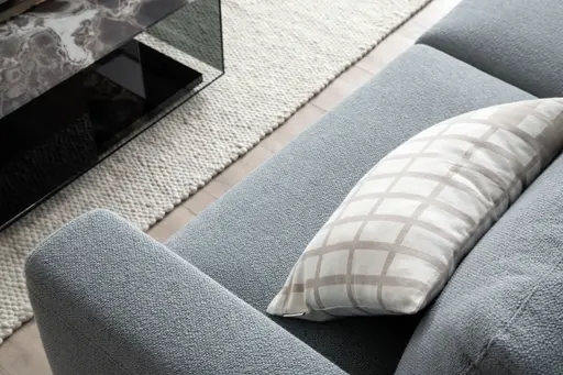 Sofa Solano - 3-Sitzer, Stoff, Hellblau