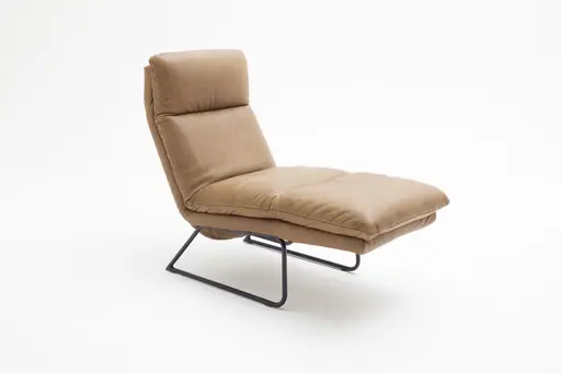 Liege Ferdinand - inkl. Relaxfunktion, Leder, Tabakbraun