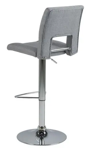 Barhocker - Stoff Hellgrau