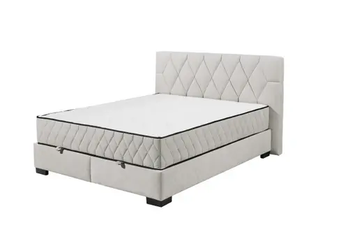 Boxbett - Liegefläche ca. 180x200 cm, Stoff, Sand