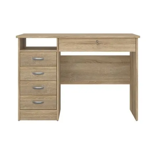 Schreibtisch - LB ca. 110x49 cm, Eiche Struktur Nachbildung