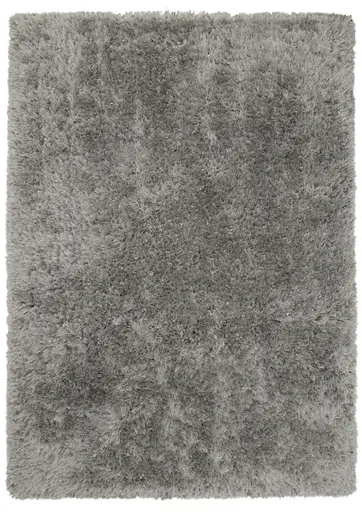 Hochflor-Teppich - LB ca. 300x200 cm, Silberfarben