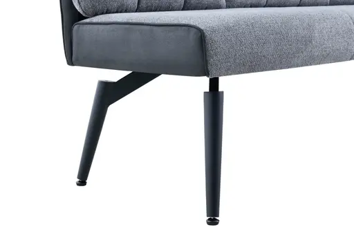 Bank - Stoff, Dunkelgrau, Vintage Anthrazit