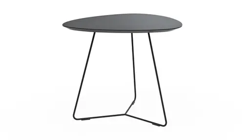 Ecktisch Fano - LBH ca. 59x50x50 cm, Fenix, Schwarz