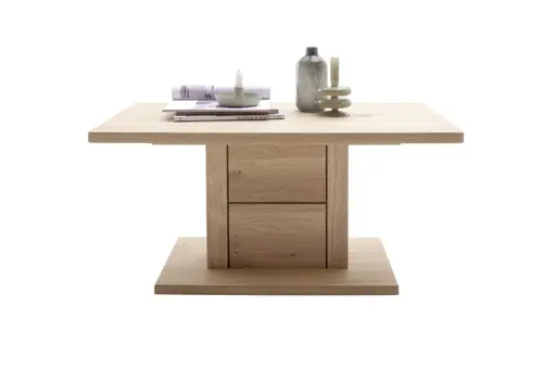 Couchtisch - LB ca. 95x55 cm, Eiche Nachbildung, Eiche massiv geölt