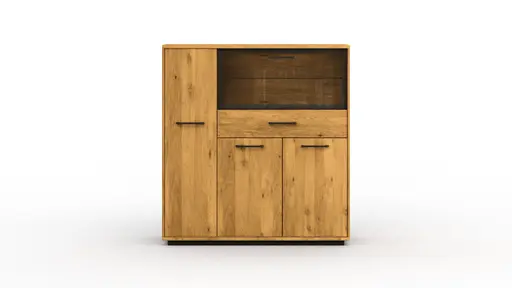 Highboard Savannah - Wildeiche massiv, natur geölt