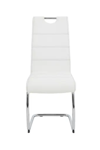 Freischwinger - Kunstleder, Weiß