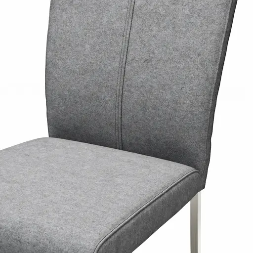 Stuhl 4110 - Wolle, Hellgrau